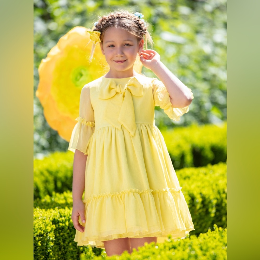 NWT Patachou Yellow Party Dress